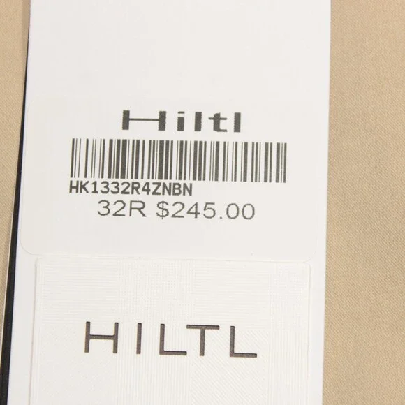 Hiltl NWT Chinos / Casual Pants Size 32 US Dayne In Solid Beige Cotton Blend